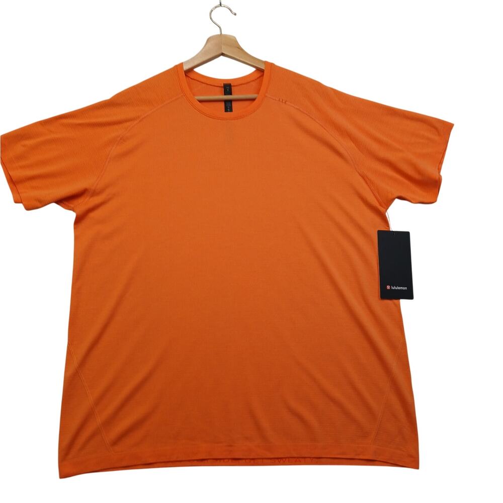 Lululemon Metal Vent Tech SS Shirt Mens XXL Orange Short Sleeve NWT